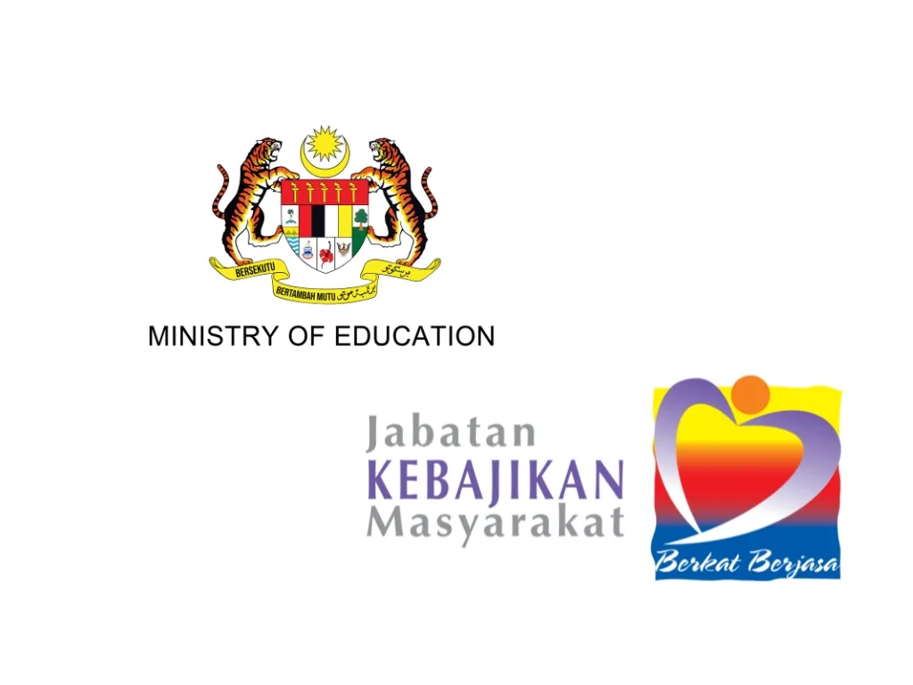 Malaysia Ministry of Education and Jabatan Kebajikan Masyarakat logos